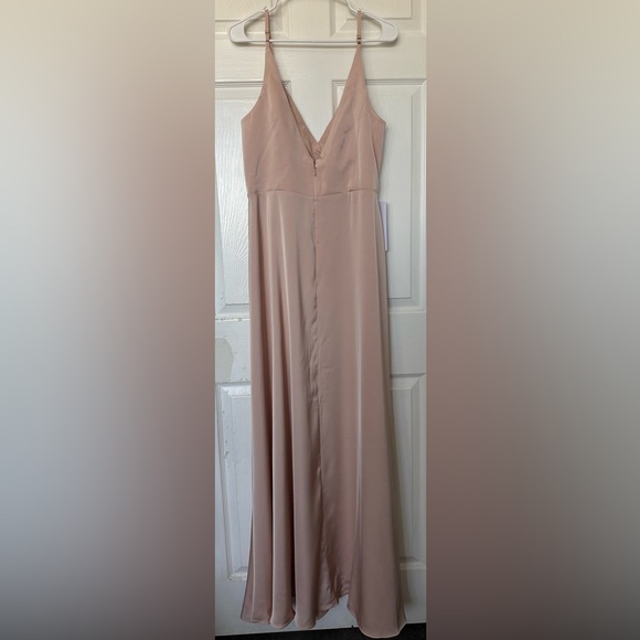 Azazie Dalilah Stretch Satin Dress - Picture 2 of 5